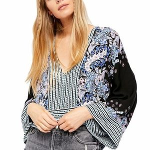 Free People Mix N Match Kimono Top NWT Sz. M